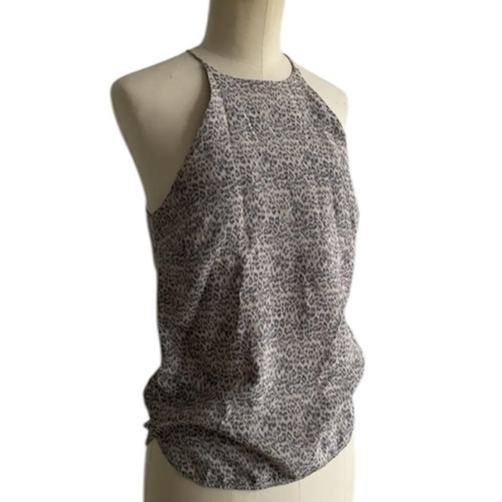 Zimmermann Silk Animal Print Halter Top • 6